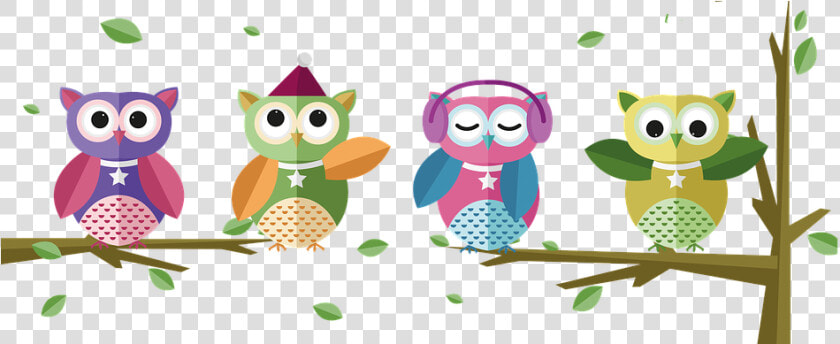 Owls  Design  Music  Drawing  Funny  Colorful  Nature   Vecteezy Vectores De Buho  HD Png DownloadTransparent PNG