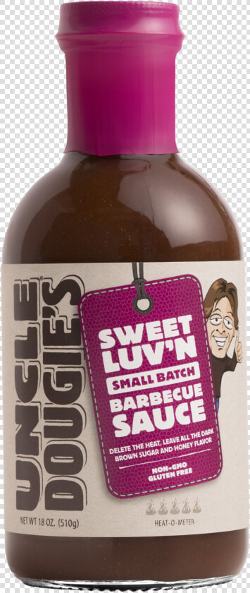 Sweet Luv N Small Batch Barbecue Sauce   Glass Bottle  HD Png DownloadTransparent PNG