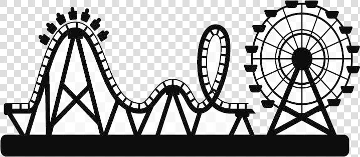 Roller Coaster Clipart Black And White Transparent   Roller Coaster Clip Art  HD Png DownloadTransparent PNG