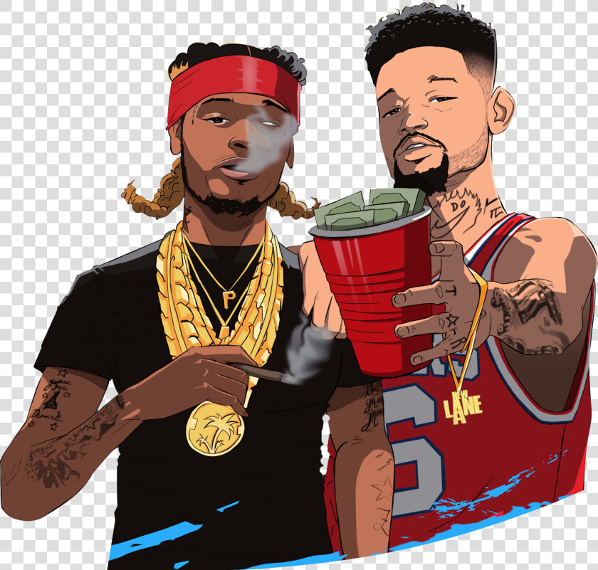 Clip Art Migos Drawing   Money Hoes And Flows  HD Png DownloadTransparent PNG