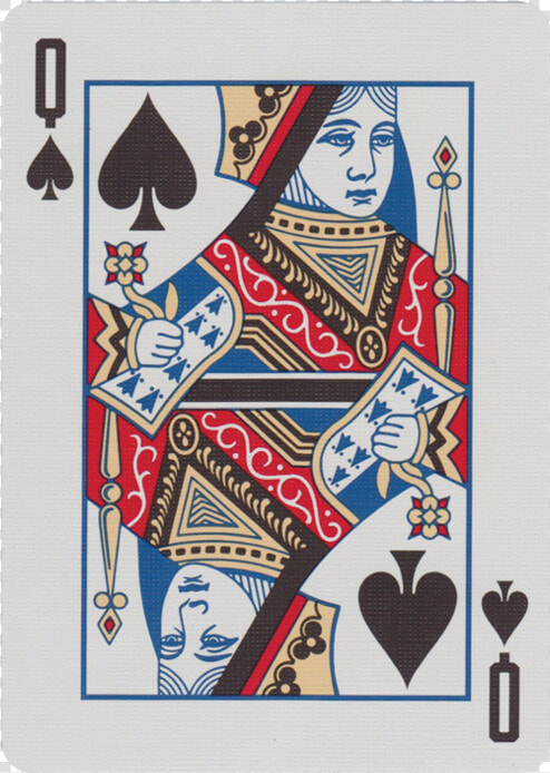 Main   Bicycle Cards Queen Of Spades  HD Png DownloadTransparent PNG