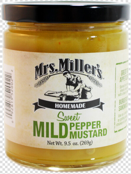 Mild Pepper Mustard   Mrs Miller  39 s Hot Pepper Mustard  HD Png DownloadTransparent PNG