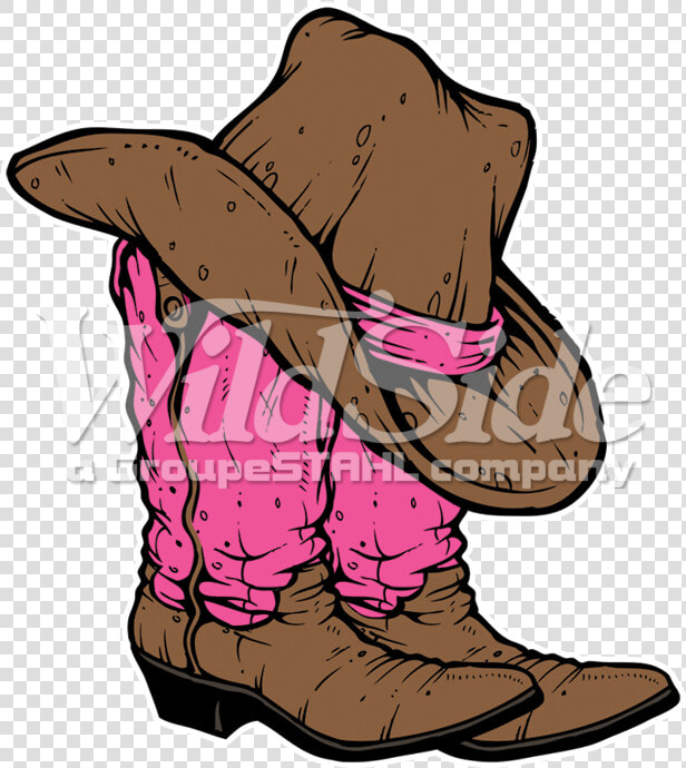 Pink Cowboy Boots  amp  Hat Clipart   Png Download   Cowgirl Hat Boot Clip Art  Transparent PngTransparent PNG