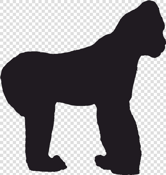 Gorilla Silhouette Clip Art Vector Graphics Image   Save The Gorillas Poster  HD Png DownloadTransparent PNG