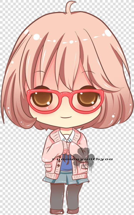 Anime Chibi Png   Chibi Girl With Glasses  Transparent PngTransparent PNG