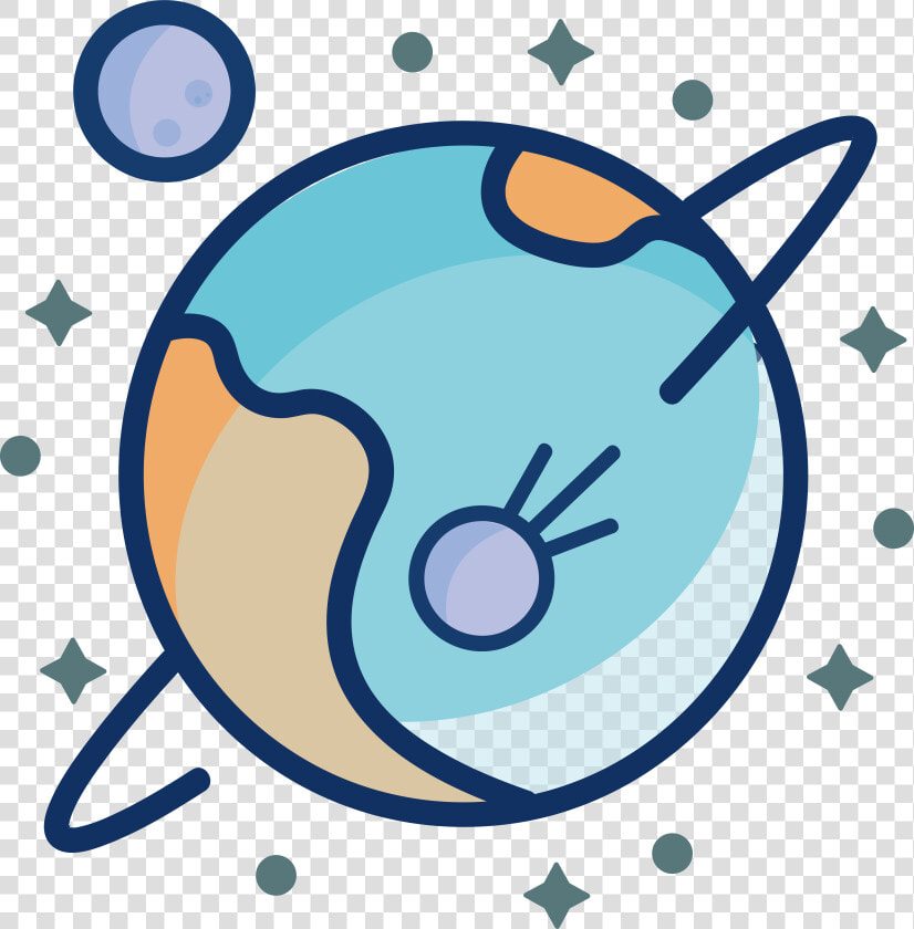 Illustration Flat Planet Minimalist Png And Vector   Planets Transparent Png Vector  Png DownloadTransparent PNG