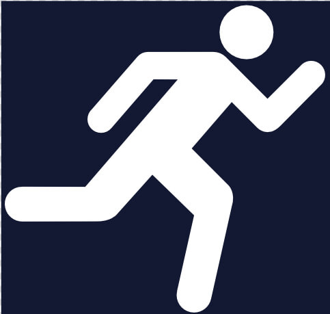 Running Icon Svg Clip Arts   White Running Stick Man  HD Png DownloadTransparent PNG