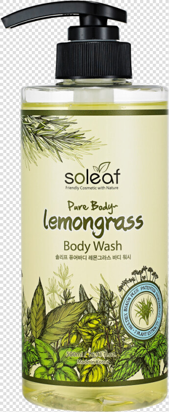 Pure body   Soleaf Pure Body Lemongrass Body Lotion  HD Png DownloadTransparent PNG