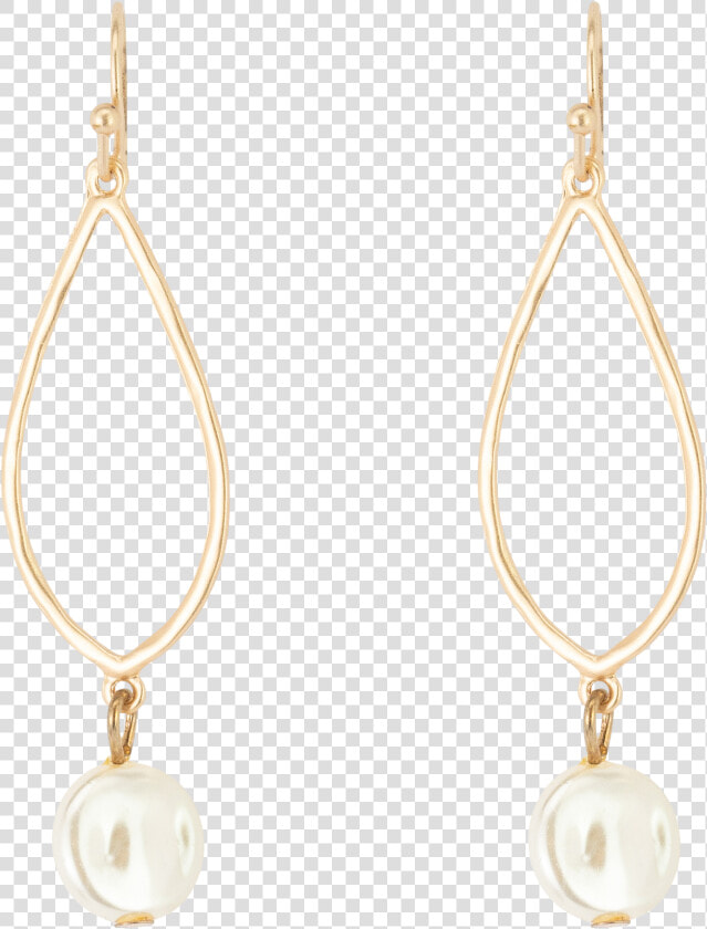  gold Teardrop With Flat Mother Of Pearl Earrings   Earrings  HD Png DownloadTransparent PNG