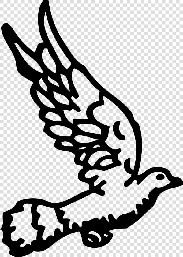 Peace Dove 1 79 Black White Line Art Christmas Xmas   Kabutar Logo  HD Png DownloadTransparent PNG