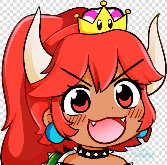 Bowsette Red Hair Dark Skin  HD Png DownloadTransparent PNG