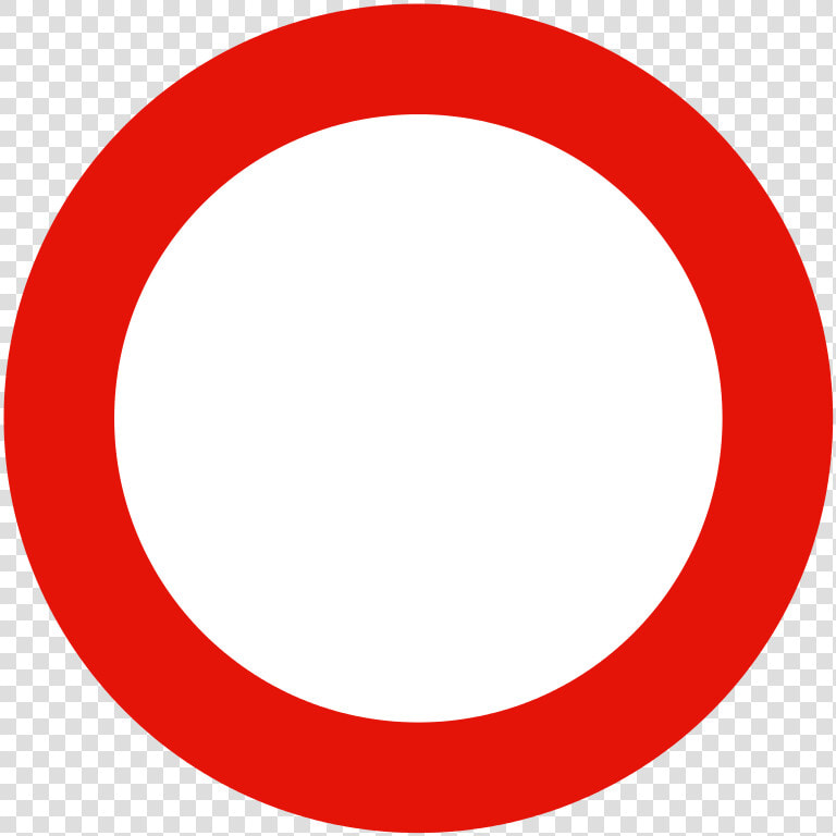 Sign  No Vehicles  Prohibited  Symbol  Forbidden  Cars   Traffic Sign Red Circle  HD Png DownloadTransparent PNG