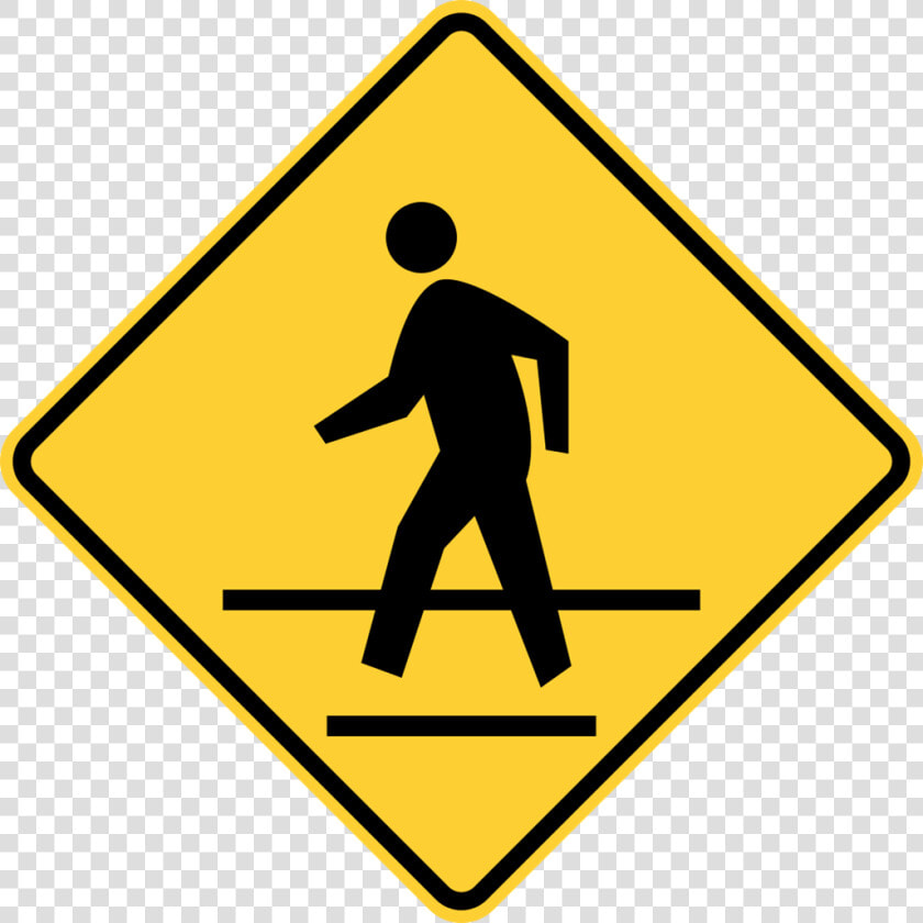 Pedestrian Safety Tips   Pedestrian Crossing Sign Clip Art  HD Png DownloadTransparent PNG