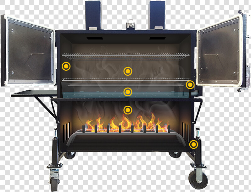 Charcoal Water Smoker   Myron Mixon Smokers  HD Png DownloadTransparent PNG