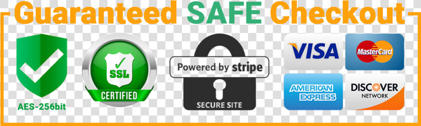 Secure Checkout Png   Guaranteed Safe Checkout Stripe  Transparent PngTransparent PNG