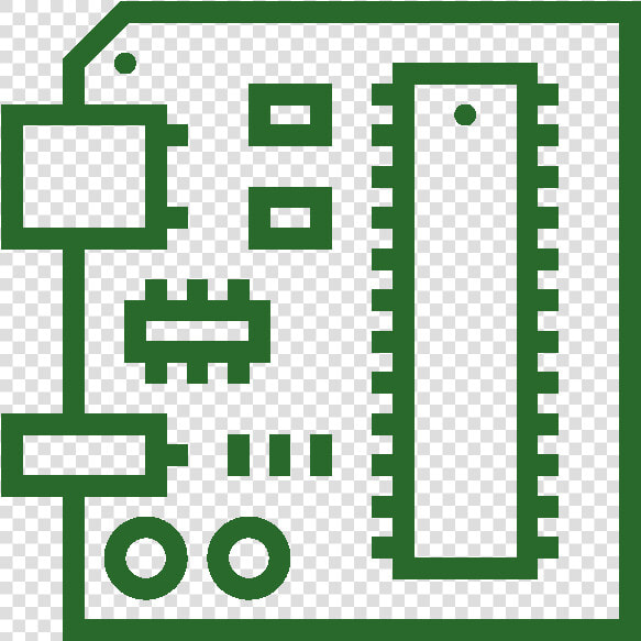 Printed Circuit Board Clipart   Png Download   Pcb Icon Black And White  Transparent PngTransparent PNG