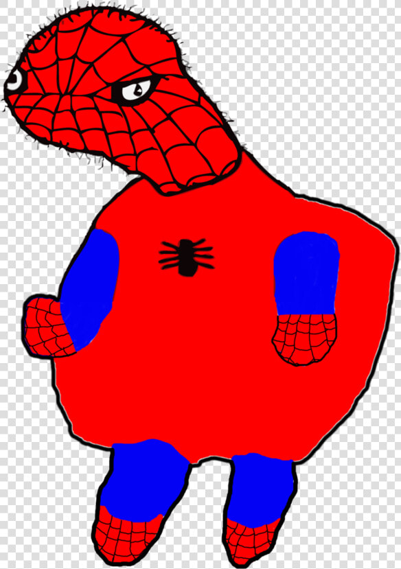 Full Body By Hyposnoke Clipart Black And White Library   Spooderman On Transparent Background  HD Png DownloadTransparent PNG