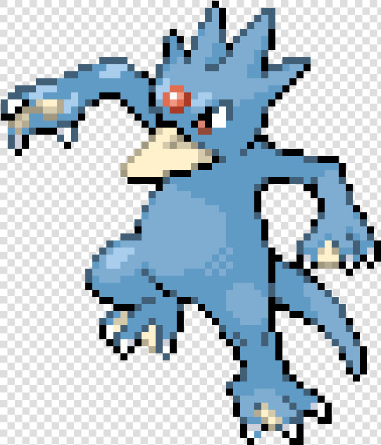 Golduck   Png Download   Golduck Pixel Art Grid  Transparent PngTransparent PNG