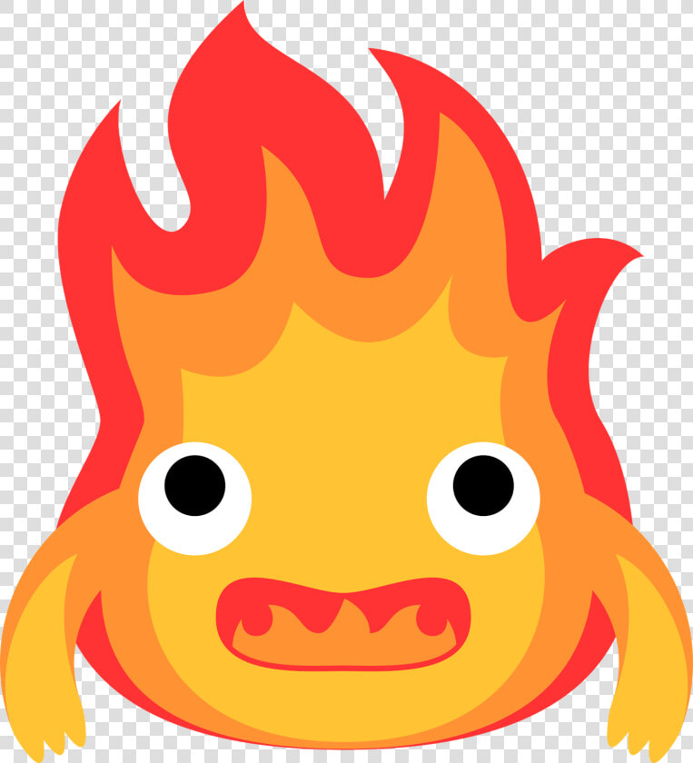 Clip Art Royalty Free Download Sally Ellen Doodles   Studio Ghibli Art Calcifer  HD Png DownloadTransparent PNG