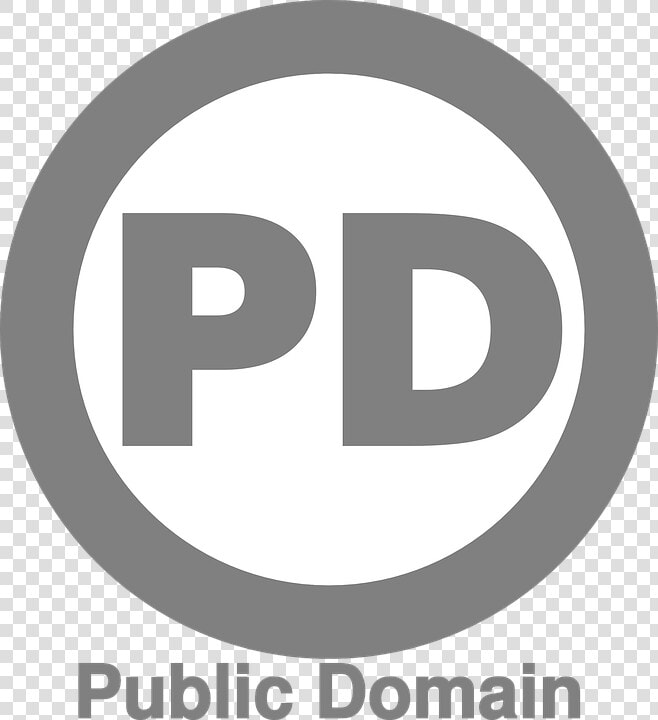 Copyright free  Logo  Cc0  License  Pd  Round  Gray   Logo Libre De Droit  HD Png DownloadTransparent PNG