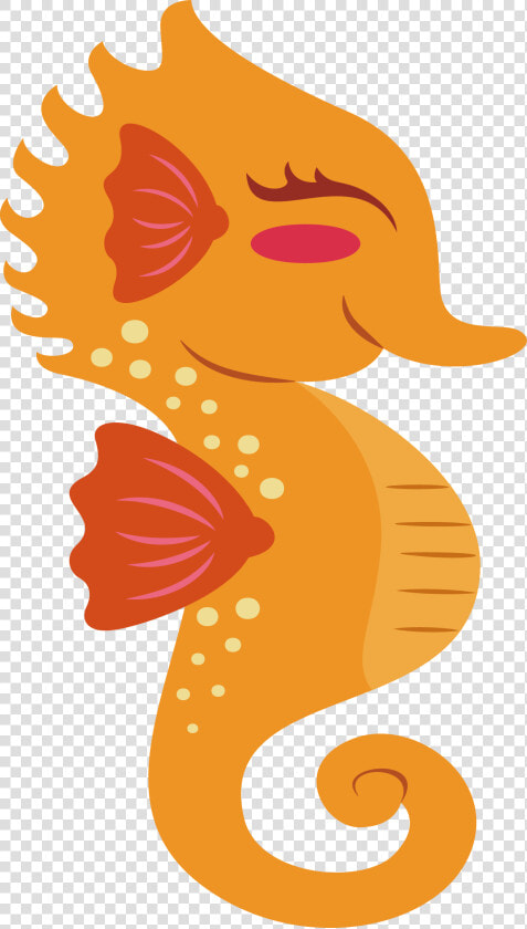 Dwarf Orange Clip Art Hippocampus   Cute Seahorse Clipart Png  Transparent PngTransparent PNG