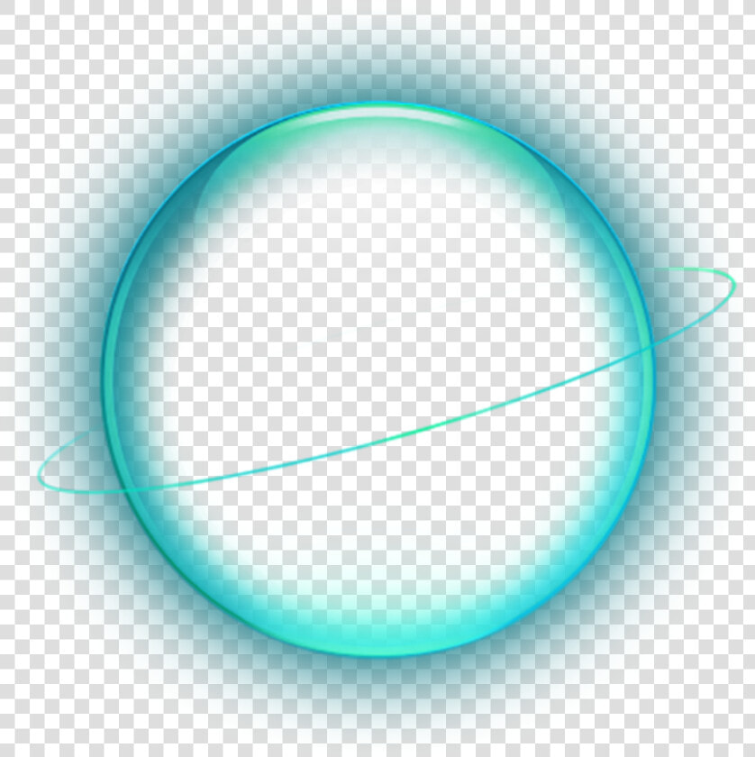  ftestickers  planet  venus  neon  luminous  blue   Circle  HD Png DownloadTransparent PNG