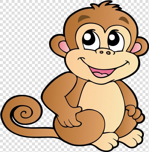 Cartoon Monkey Clipart   Transparent Background Monkey Clipart  HD Png DownloadTransparent PNG