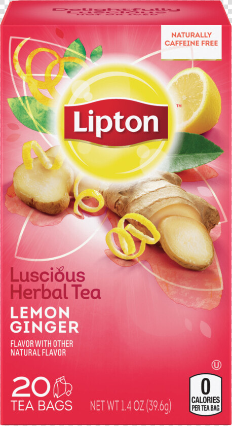 Ginger Tea  Lemon Ginger   Lipton Ginger And Lemon  HD Png DownloadTransparent PNG