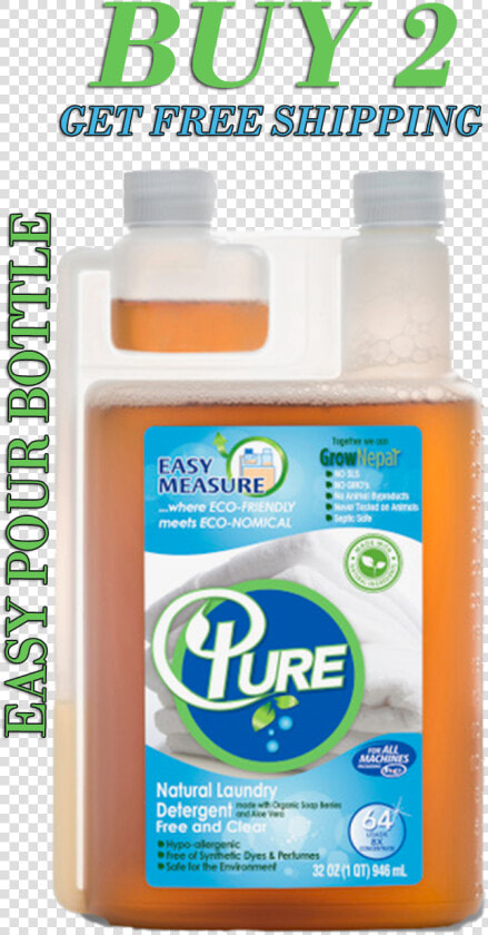 Best Natural Laundry Detergent   Plastic Bottle  HD Png DownloadTransparent PNG