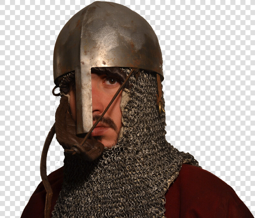 Middle Ages  Elmo  Mail Armor  Soldier  Reenactment   Middle Ages  HD Png DownloadTransparent PNG