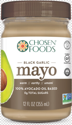 Black Garlic 100  Avocado Oil Based Mayo   Sweet Corn  HD Png DownloadTransparent PNG