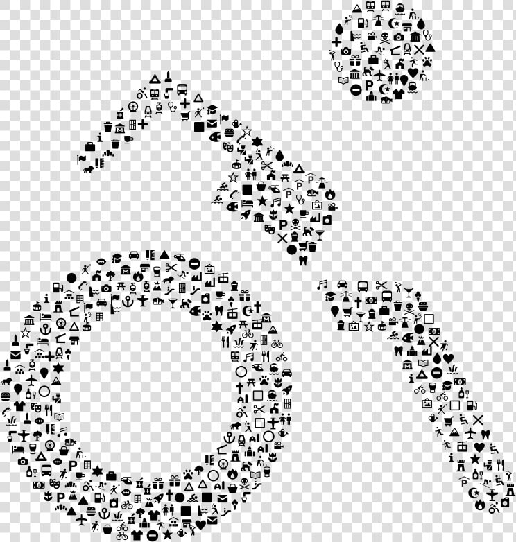 Public Domain Wheelchair Icons   Circle  HD Png DownloadTransparent PNG