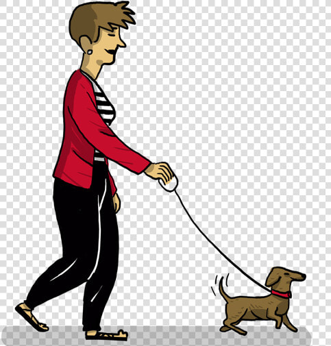 Mujer Paseando Al Perro   Longdog  HD Png DownloadTransparent PNG