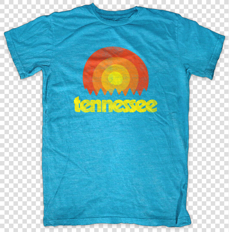 Tennessee Retro Sunset Tristar Adventures Aqua   T Shirt  HD Png DownloadTransparent PNG