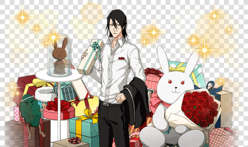 Rukia’s Chocolate Bunny And Wakame Ambassador Why Are   Bleach Brave Souls Hisagi Png  Transparent PngTransparent PNG