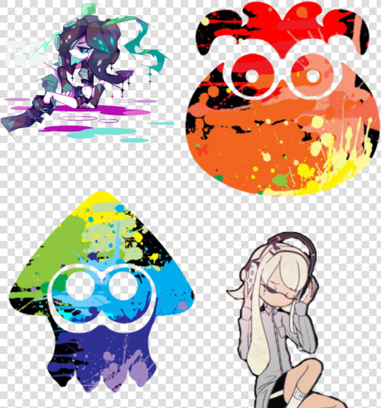 Splatoon Inkling And Octoling  HD Png DownloadTransparent PNG