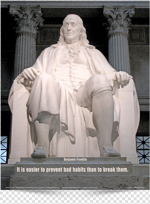 This Is The English Version Of Poster Design   Franklin Institute  Ben Franklin Statue  HD Png DownloadTransparent PNG