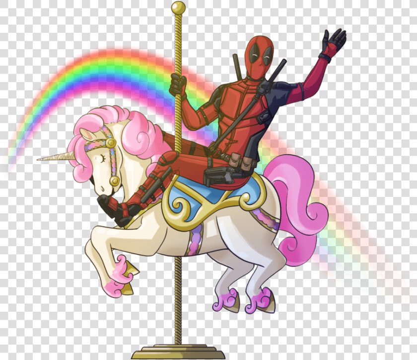 Deadpool Riding Unicorn Clipart   Png Download   Deadpool 2 Unicorn Gif Gifs  Transparent PngTransparent PNG