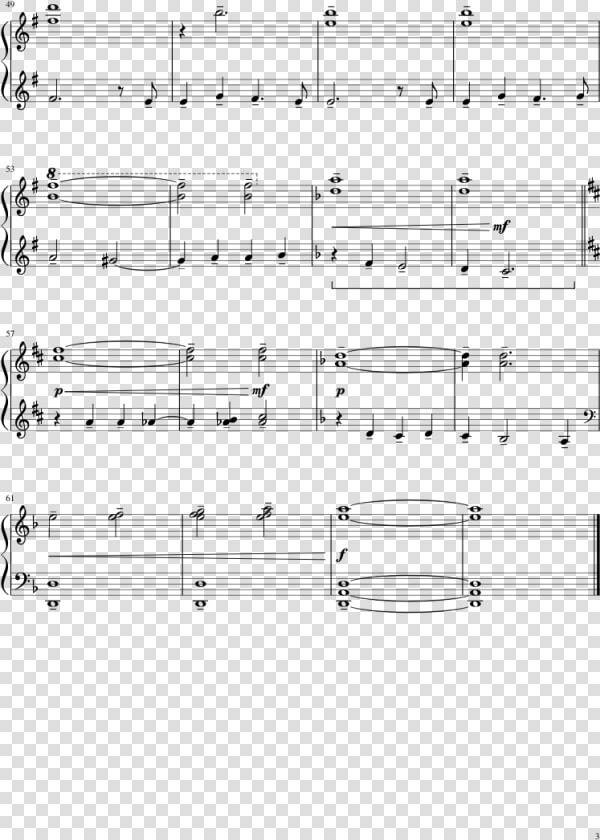 The Desolation Of Smaug   Sheet Music  HD Png DownloadTransparent PNG