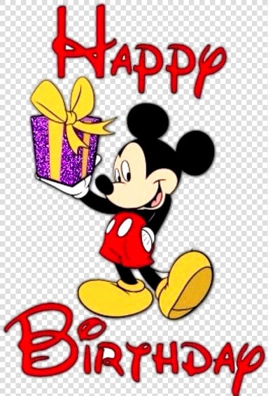 Mickey Mouse Happy Birthday Wishes   Happy Birthday With Disney Characters  HD Png DownloadTransparent PNG