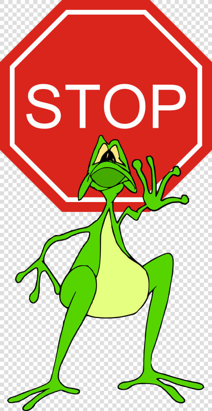 Stop Sign And Frog Clip Arts   Big Stop Sign  HD Png DownloadTransparent PNG