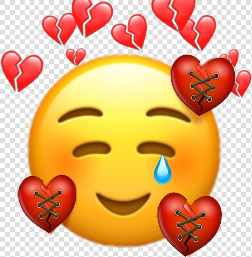  sad  crying  emoji  art  life   Broken Heart Filter Emoji  HD Png DownloadTransparent PNG