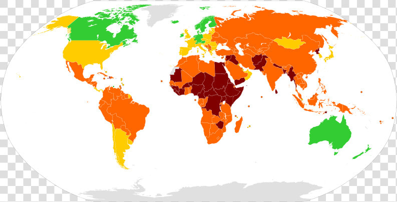 World Map  Showing Failed States According To The   North America Split From Europe  HD Png DownloadTransparent PNG