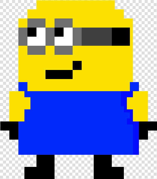 Pixel Art Minecraft Grid   Transparent Cartoons   Minion Pixel Art  HD Png DownloadTransparent PNG