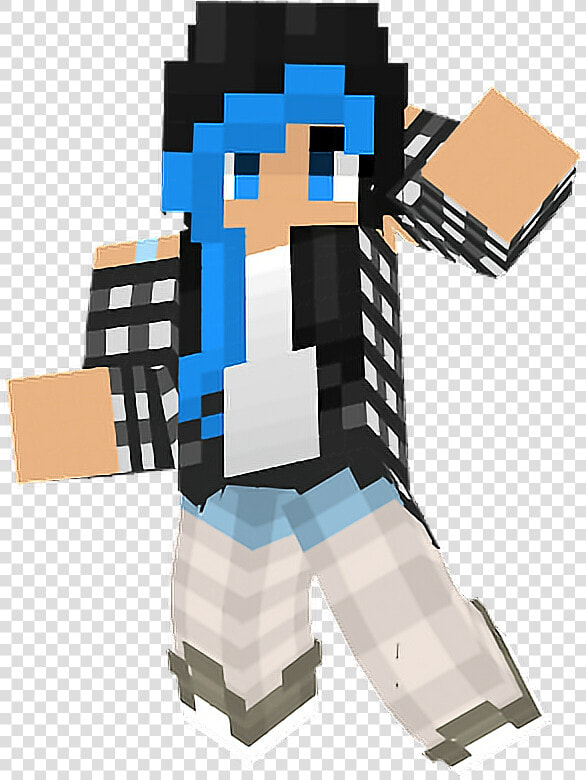  remixit  ciao  minecraft  skin  gamer  game  videogame   Water Girl Minecraft Skin  HD Png DownloadTransparent PNG