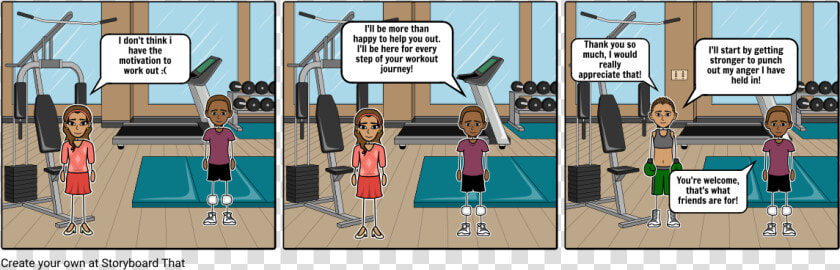 Storyboard For Fitness Gym  HD Png DownloadTransparent PNG