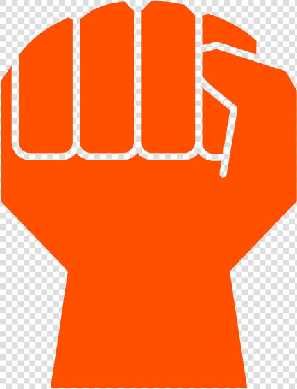 Clenched Fist No Stroke   Raised Fist Vector No Background  HD Png DownloadTransparent PNG