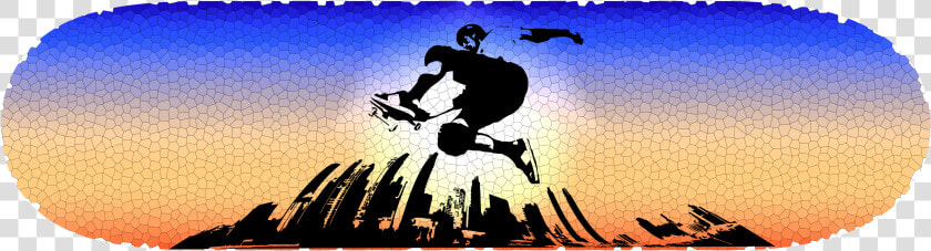 Silhouette   Kickflip  HD Png DownloadTransparent PNG