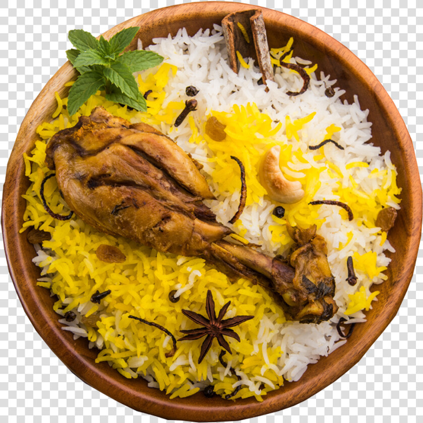 Chicken Biryani Top View  HD Png DownloadTransparent PNG