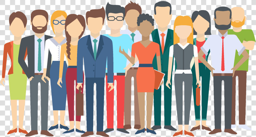 Diversity In The Workplace   Group Of People Illustration Png  Transparent PngTransparent PNG